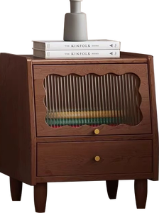 French Retro Small <strong>Oak</strong> Medieval Children's <strong>Bedside</strong> Table Creative Storage <strong>Cabinet</strong> Baking Paint Convertible Modern for Home - Product Image 6