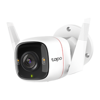 Cámara de Seguridad Wi-Fi para Exteriores TP-Link Tapo C310/C320WS, Paquete Doble, 2K QHD, IP66, Impermeable, Visión Nocturna a Color
