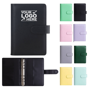 Custom Promotional A6 Macaron <strong>Budget</strong> <strong>Binders</strong> A6 PU Leather 6 Ring <strong>Binder</strong> Cover Agenda Folder Refillable Leather <strong>Binder</strong> Notebook - Product Image 1