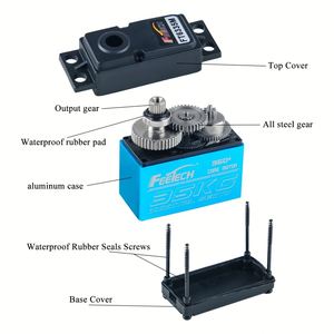 Moteurs servo pour camions RC 7,4 V 360 degrés 35 kg, vente en gros d'usine chinoise, pour bateaux RC, voitures, drones FPV ESP32, induction magnétique FT6335M - Product Image 1