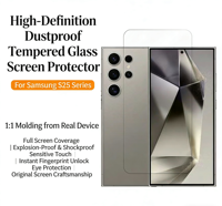 Vente en gros de films protecteurs d'écran en verre trempé transparent 2.5D pour téléphones mobiles Samsung Galaxy S26 S25 S24 S23 S22 S21 Ultra + Plus