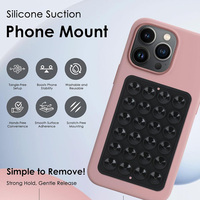 Coque de Téléphone en Silicone Durable à Forte Adhérence avec Ventouse Adhésive, Support Mains Libres pour Selfies et Vidéos, Nouveauté pour Diwali et la Fête des Mères