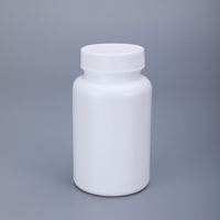 Flacon à pilules en HDPE avec logo personnalisé, 20 ml-100 ml, conteneur en plastique rond à large ouverture avec bouchon à vis, vitamines, compléments alimentaires, huile de poisson