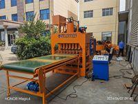 Machine automatique de fabrication de briques en terre cuite HBY7-10 avec PLC pour la construction verte, ligne de production de grandes briques à Bangalore