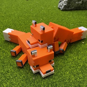 Vashine 3D In Đầy Màu Sắc Fox Hành Động Hình Đồ Chơi PLA Thân Thiện Với Môi Chất Liệu Doanh Di Chuyển Trẻ Em <span class=keywords><strong>Minecraft</strong></span> Pixel Sáng Tạo Toi - Product Image 1