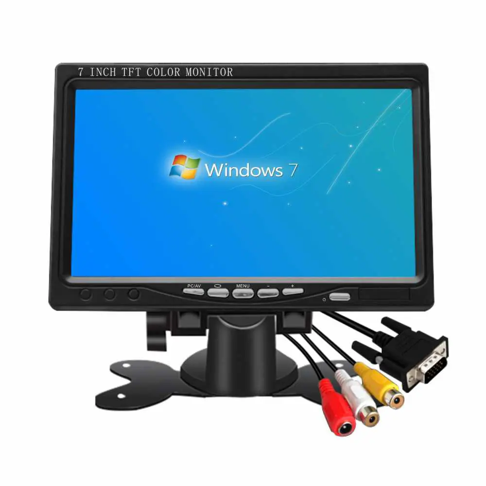 10 Zoll 1080P HD-MI BNC-Monitor Tragbarer LCD-PC TV Stock Trading Computer Display Monitor für Video-CCTV mit Lautsprecher