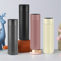 17Oz Botol Air Pintar Minuman Stainless Steel, Terisolasi Vakum Panas dan Dingin 304 dengan Tampilan Suhu LED