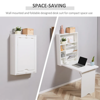 Bureau de rangement pliable et rétractable, blanc, noir, marron, table d'ordinateur moderne simple et facile à transporter
