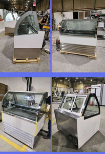 Présentoir <span class=keywords><strong>congélateur</strong></span> GN Ice Cream Gelato avec système <span class=keywords><strong>ventilé</strong></span> de refroidissement par air - Product Image 5