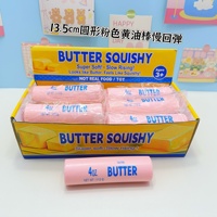 Jouet Squishy de Noël en forme de barre de beurre, doux, à remontée lente, sensoriel, anti-stress, cadeau pour les fêtes, idéal pour les enfants, vente en gros
