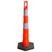 Poste Delimitador Flexible de PVC para Montaje en Superficie, Poste Guía para Carreteras, Señalización de Seguridad Vial, Poste Delimitador de EVA