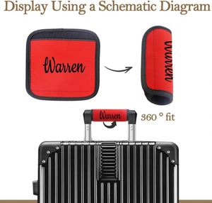 Fundas Personalizadas para Asas de Equipaje, Cubiertas para Asas de Bolsos, Identificadores de Equipaje - Product Image 5