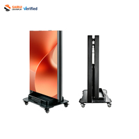 P1.2 P1.5 P1.8 P2.5 Perakende Mağazaları için Yer Tasarruflu Dijital Katlanabilir Led Poster Ekranı