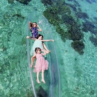 Nouveauté 2024 : Kayak transparent en verre PC pour la vente en gros