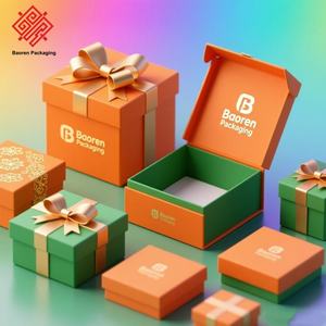 Baoren Haut de Gamme Écologique Impression Personnalisée Spirituel Moyennes Petites Boîtes d'Emballage Carrées Organisées Boîtes Cadeaux d'Entreprise - Product Image 4
