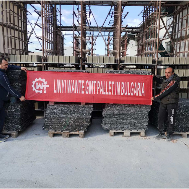 Strong Durable Fiberglass Pallets Used With Brick-Making Machines.