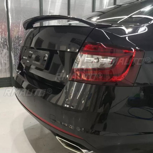 For Volkswagen Skoda Octavia 2014-2018 ABS Fiberglass Unpainted Color Rear Spoiler Tail Trunk Wing <b>Boot</b> Lip <b>Cover</b> Car Styling - Product Image 6