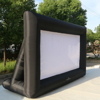Panneau publicitaire gonflable pour le parking, écran de film, projecteur, vente en gros