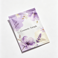 Sachet mat en aluminium à trois soudures, impression personnalisée pour échantillon de soin de luxe