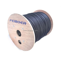 Kabel Drop FTTH Outdoor G657A G652D 1 inti 1km 2km Fiber Home Fibra Gjyxch 4 Fibras FTTH 2 Hilos Kabel Fiber Kabel Fibra Optica