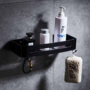 Étagère <span class=keywords><strong>de</strong></span> douche moderne en aluminium pour rangement <span class=keywords><strong>de</strong></span> <span class=keywords><strong>salle</strong></span> <span class=keywords><strong>de</strong></span> <span class=keywords><strong>bain</strong></span> avec crochets, panier <span class=keywords><strong>de</strong></span> douche, vente en gros pour usage domestique, hôtelier et commercial - Product Image 5