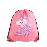 Sacs à cordon personnalisés de taille moyenne en polyester 210D avec poignée et bandoulière, sacs de shopping, sacs à dos à cordon, pochettes à cordon pliables