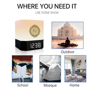 Xách tay ai <span class=keywords><strong>Cube</strong></span> quran đèn cảm ứng LED đồng hồ 8GB surah MP3 Player cho <span class=keywords><strong>bluetooth</strong></span> kết nối từ xa loa miễn phí tải về-islamic - Product Image 5