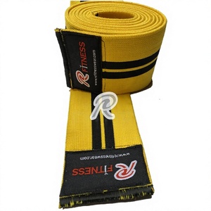 ผ้าพันเข่าแบบยืดหยุ่นสำหรับออกกำลังกาย RC Fitness Wear ทนทาน ระบายอากาศได้ดี เหมาะสำหรับยกน้ำหนัก เพาเวอร์ลิฟติ้ง พร้อมแถบตีนตุ๊กแก - Product Image 1