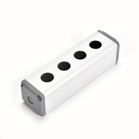 Haute qualité 1,2,3,4,5 trous, boîte de bouton en alliage d'aluminium étanche, boîte de commande de commutateur de bouton