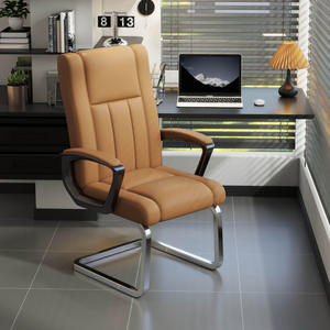 Chaise de bureau à dossier haut LN avec accoudoirs fixes, pivotante et inclinable, chaise de direction confortable pour une utilisation prolongée - Product Image 2