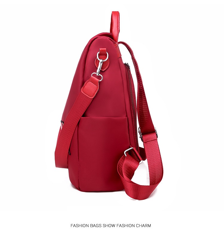 Zaino Donna 2 In 1 Antifurto In Pelle Di Elefante Con Strass - Convertibile Ed Elegante - Foto 5