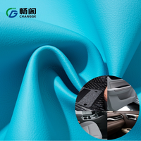 Cuero Sintético de PVC Grabado en Relieve Resistente a los Arañazos de 0.9 mm, Tela de Vinilo Artificial de Color Personalizado para Tapicería de Asientos de Automóvil