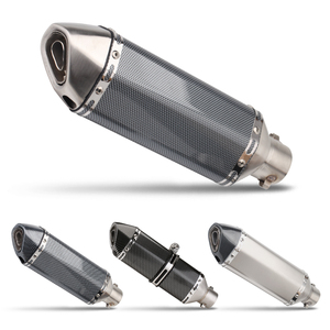 Pot d'échappement universel pour moto 51MM, silencieux modifié en acier inoxydable 370MM Akra Escape Moto pour R15 Gsxr125 Mt07 Gsxs125 <span class=keywords><strong>CBR125R</strong></span> - Product Image 3