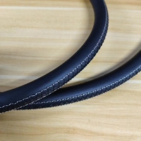 Tubo de Silicona para Narguile de Cuero Auténtico Negro Mate Esmerilado de Alta Calidad, Venta al por Mayor de Fábrica, 11*19*1500mm