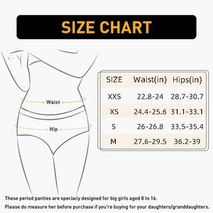 Bragas de período menstrual de 4 capas para mujer, ropa interior de algodón para <span class=keywords><strong>incontinencia</strong></span> protectora posparto, calzoncillos de tiro medio para la menstruación - Product Image 5