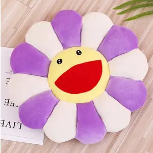 Mini Plush Smile Face Sunflower Cute Colorful Stuffed Girls Gifts Takashi Murakami Sun Flower Plush Toy