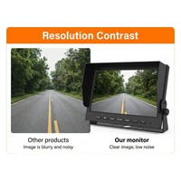 Moniteur de véhicule intelligent T-WIN avec écran LCD 10,1 pouces, résolution 1024x600, garantie 1 an, systèmes MDVR, entrée VGA, résistant aux chocs