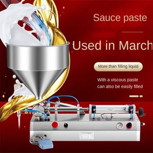 Máquina Semiautomática de Una Sola Cabeza para Llenado de Líquidos como Miel, Leche, Crema y Otras Bebidas/Cremas en Botellas Versátiles con Sistema de Gravedad - Product Image 2