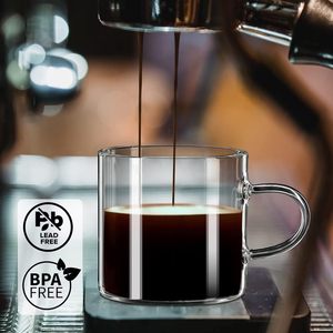 Mug en verre unisexe pour fête, design classique et simple, 500 ml, résistant à la chaleur et au froid, compatible micro-ondes, écologique, noble, avec logo personnalisé - Product Image 3