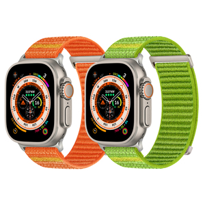 Nueva Correa de Reloj de Nailon con Diseño de Ondas para <span class=keywords><strong>Apple</strong></span> <span class=keywords><strong>Watch</strong></span> Series 11/10/9/8/<span class=keywords><strong>7</strong></span>, Correa Suave de 46mm 49mm 45mm 44mm, Brazalete Deportivo Ultra - Product Image 1