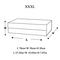 Boîte magnétique noire surdimensionnée personnalisée XXXL avec ruban pour robe