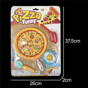 Conjunto completo de comida para niños, juego de comida de imitación, corte de comida feliz, tienda, juego de hamburguesas, lista de promoción de regalos para niños, juguete de cocina para cortar Pizza - Product Image 5