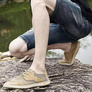 Chaussures décontractées d'été pour hommes, légères, nouvelle mode, style simple, couleur unie, semelle souple, à lacets, tendance - Product Image 5