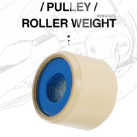 Set Pulley Variator Rongfafs untuk Modifikasi Skuter GY6-125 K44 KVB 18*14mm 16g PA66 Cat Biru Besi Kondisi Baru Roller Weight