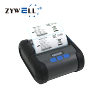 Imprimante thermique de reçus mini 3 pouces 80 mm 2 en 1 pour petites entreprises, imprimante portable de codes-barres et d'étiquettes en rouleau