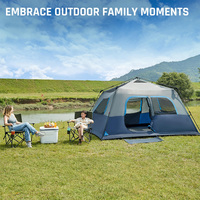 Tente Cabine Instantanée 4-8 Personnes-Installation Facile en 60 Secondes, Grande Tente de Camping Familiale Imperméable avec Intérieur Spacieux
