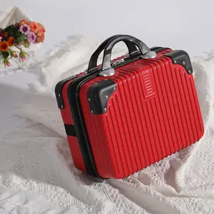 14英寸批发便携式防水硬壳化妆包，带拉链化妆盒，适合旅行个人使用