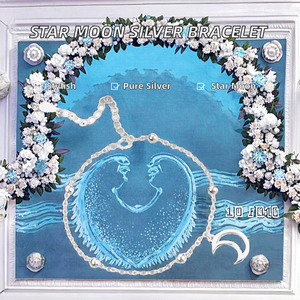 สินค้ามาใหม่ ขายดี สร้อยข้อมือเงินแท้รูปดาว สำหรับงานแต่งงาน ของขวัญสำหรับผู้หญิง - Product Image 2