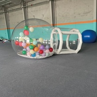Tente à bulles gonflable 3m 4m 5m avec souffleur à canal, tente à bulles gonflable en PVC, globe transparent, dôme igloo transparent