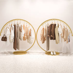Creative שלושה רבעון עגול בגדי מדפי בגדי חנות מתכת בגד מדפי תצוגה - Product Image 6